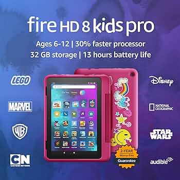 2022 Rainbow Universe Fire HD 8 Kids Pro Tablet, 32 GB | Amazon